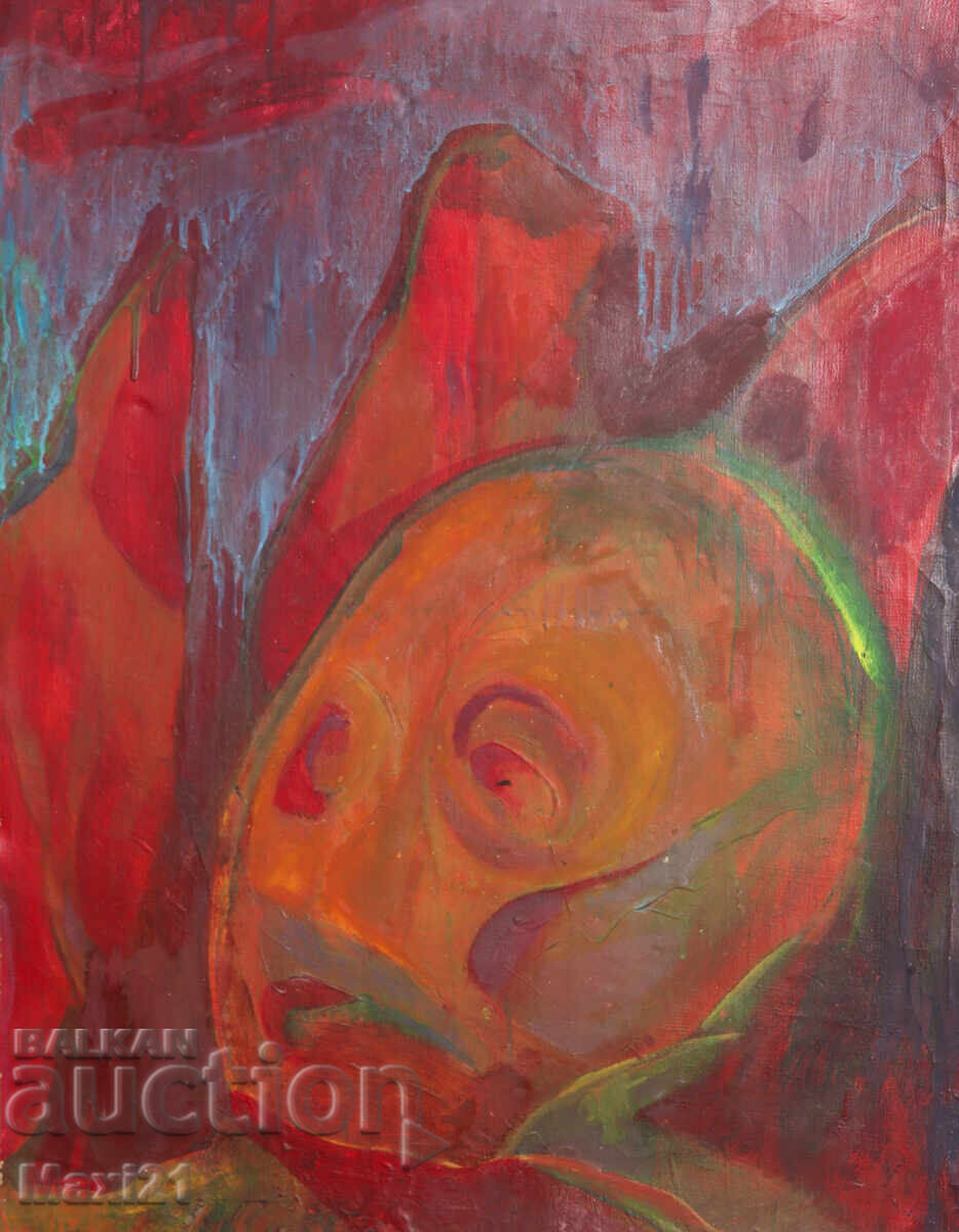 Δημοπρασία Ελαιογραφία, αφηρημένο πορτρέτο