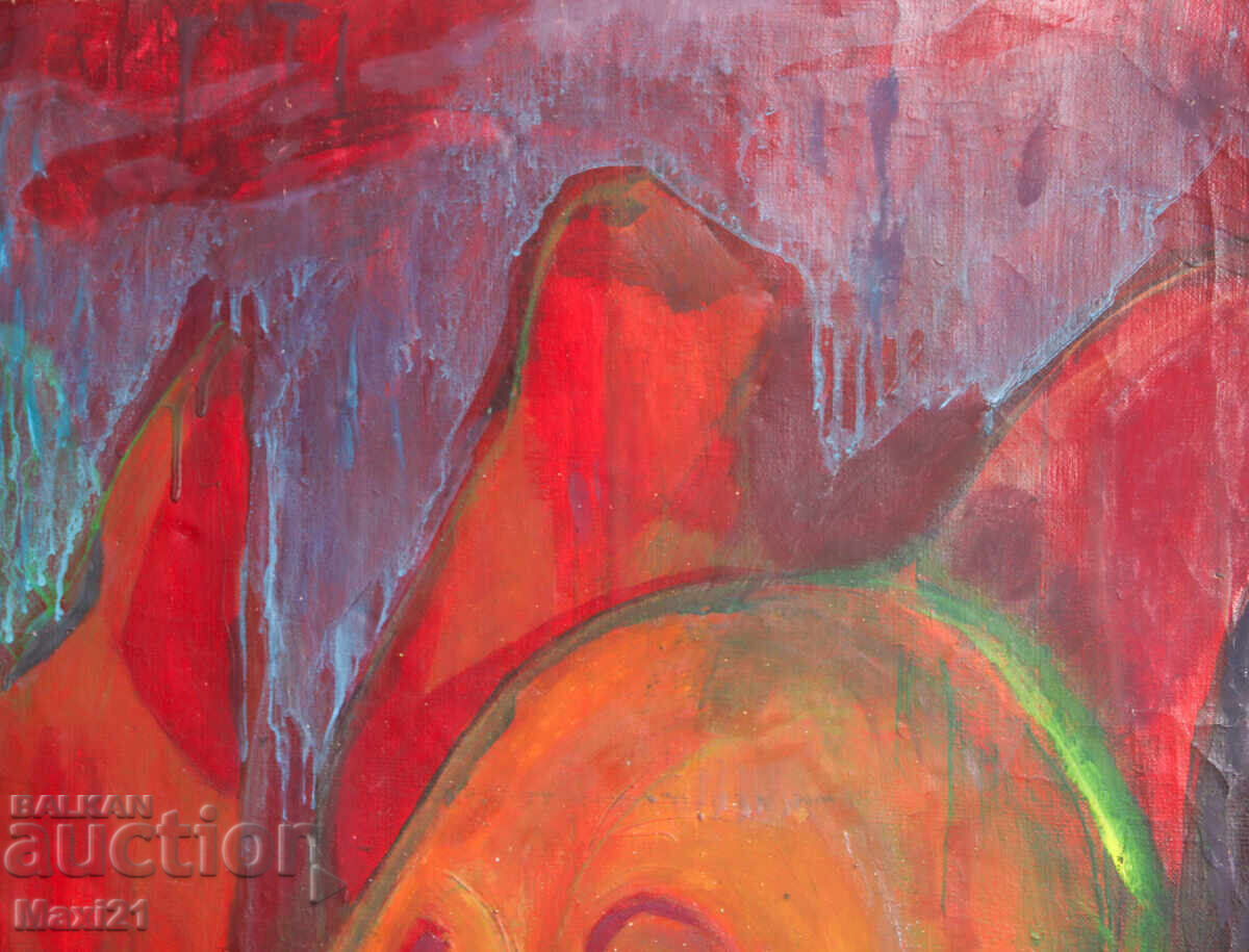 Παράδοση Ελαιογραφία, αφηρημένο πορτρέτο