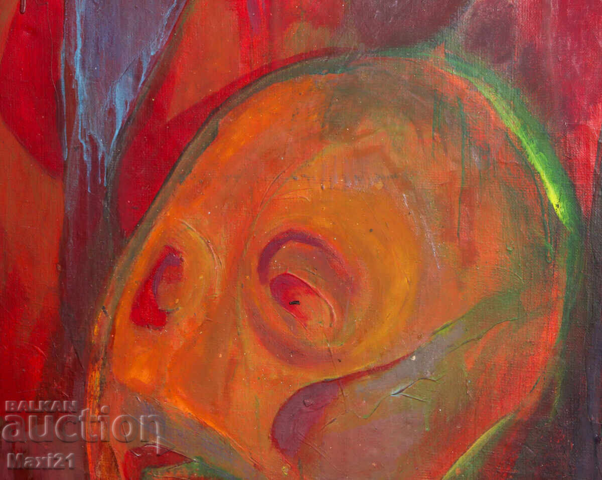 Ελαιογραφία, αφηρημένο πορτρέτο - 5