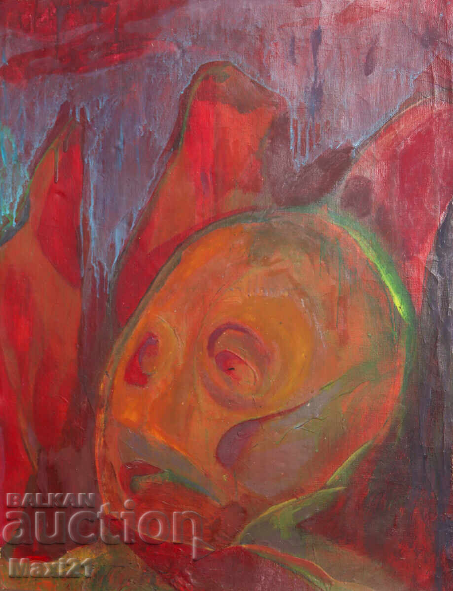 Ελαιογραφία, αφηρημένο πορτρέτο