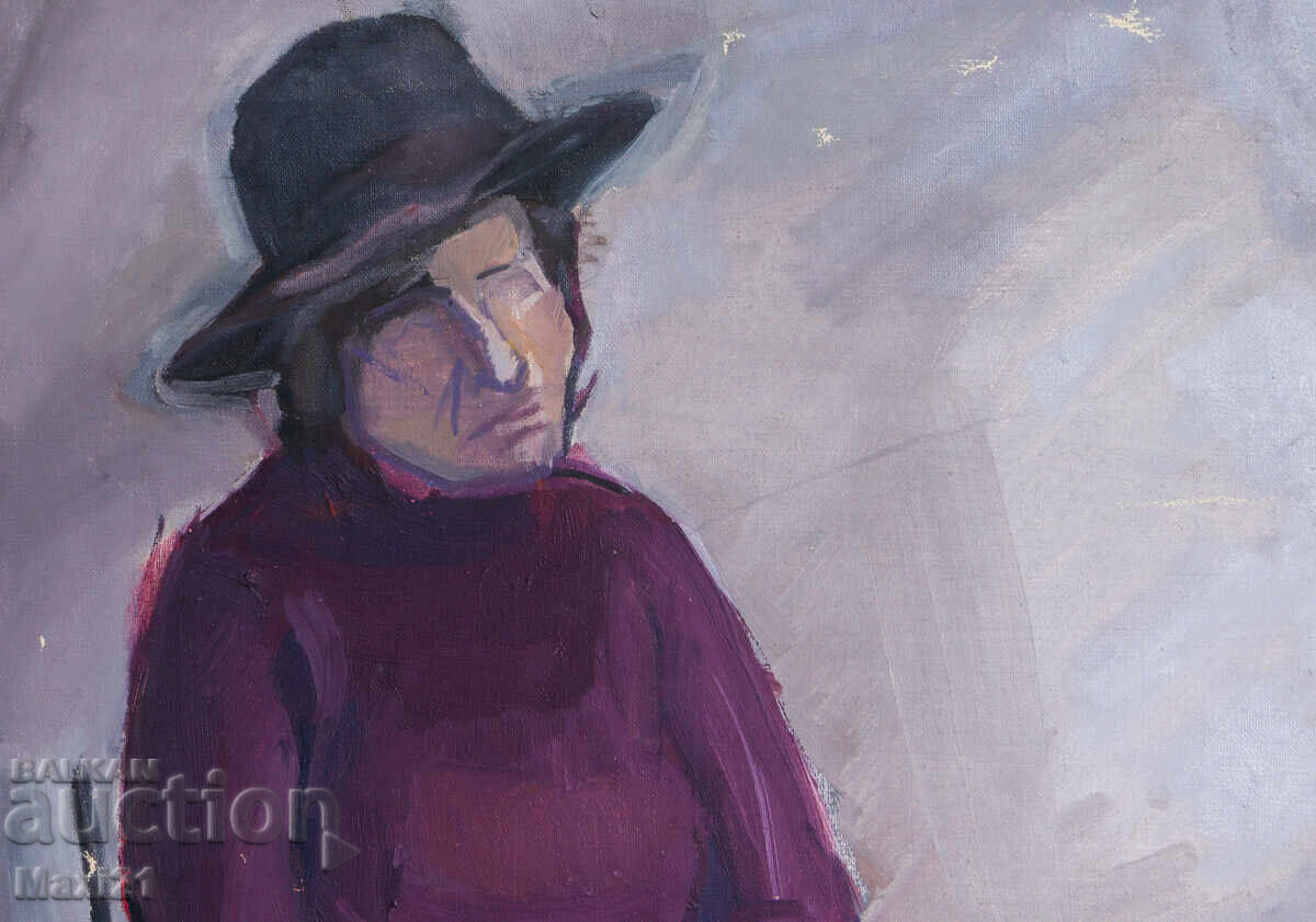 Delivery of Old oil painting, female portrait