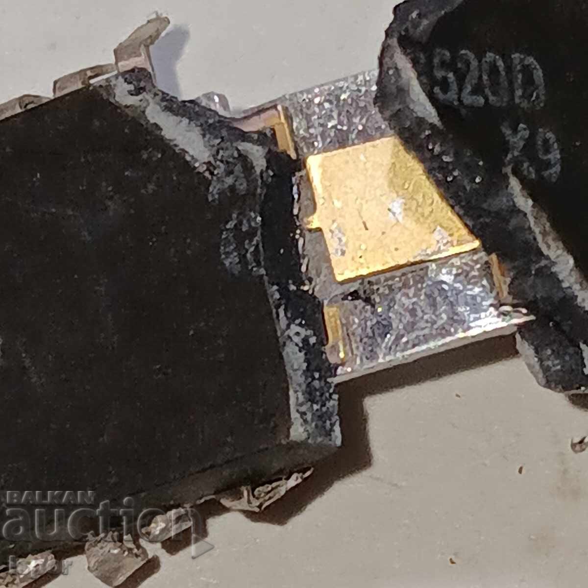 Delivery of Large microchips with visible gold plating
