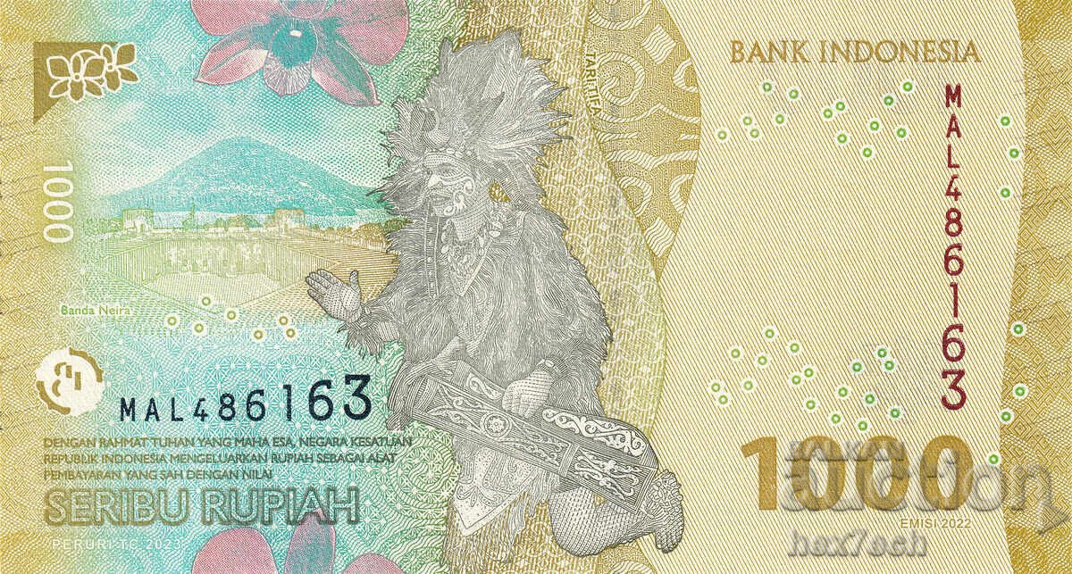 Δημοπρασία ❤️ ⭐ Ινδονησία 2023 1000 ρουπίες UNC νέα ⭐ ❤️