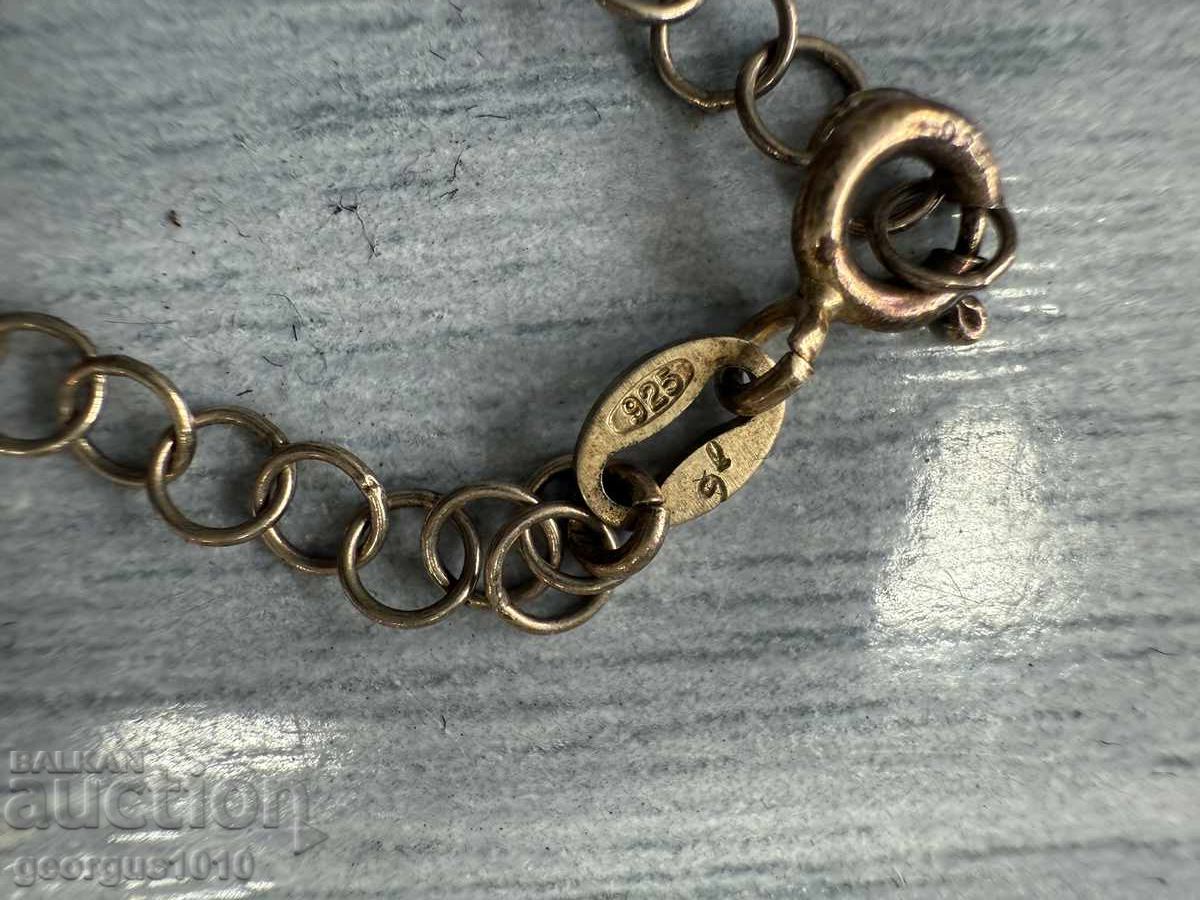 Детска сребърна гривна с позлата №7542 с цена 45.00 лв. | € 23.01