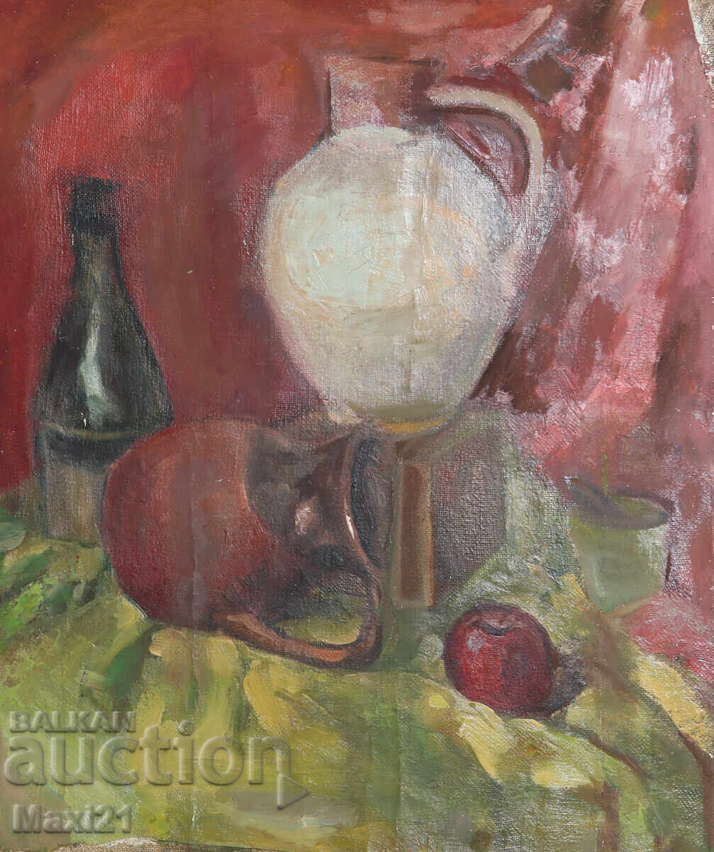 Tablou în ulei, natură statică