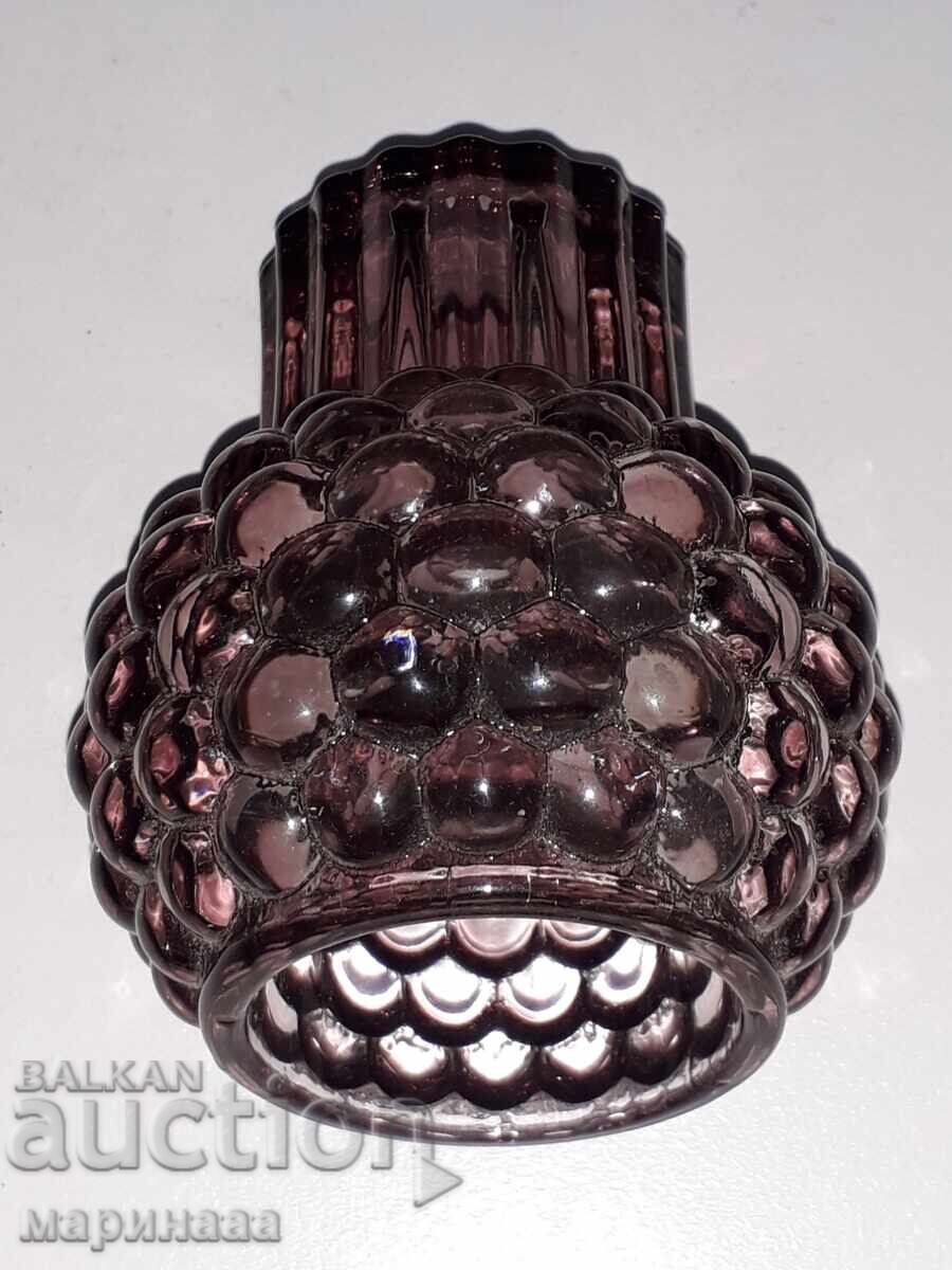 MASSIVE DOUBLE GLASS CANDLEHOLDER with price 3.00 BGN | € 1.53