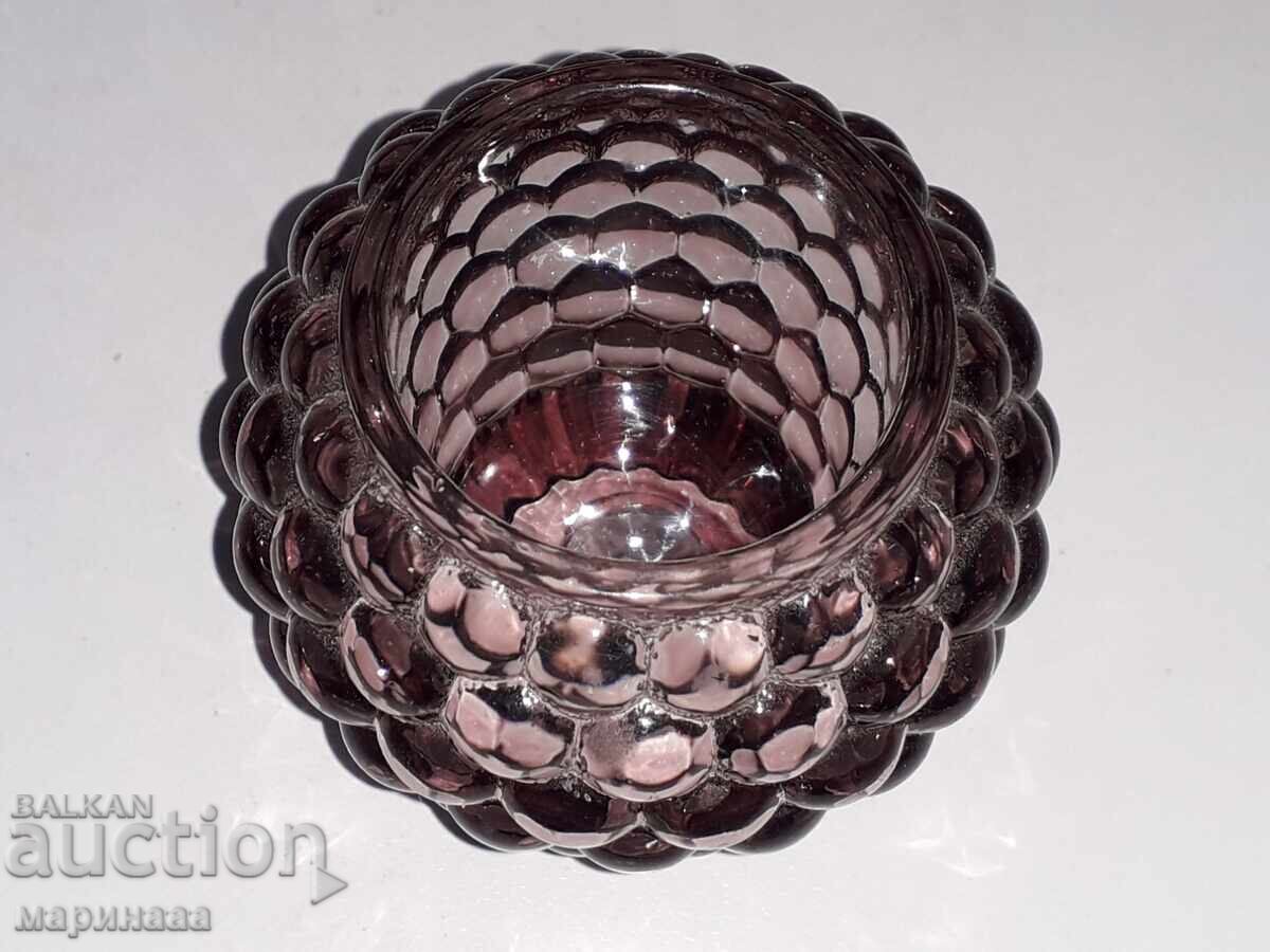 Delivery of MASSIVE DOUBLE GLASS CANDLEHOLDER