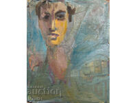 Παλιός ελαιογραφικός πίνακας ανδρικό πορτρέτο