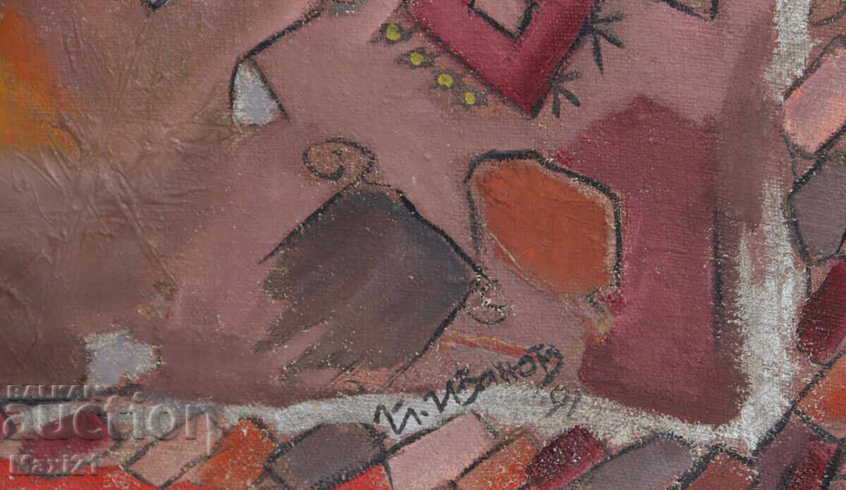 Abstract painting, oil paints on canvas - 6