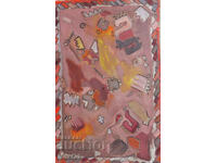 Abstract painting, oil paints on canvas