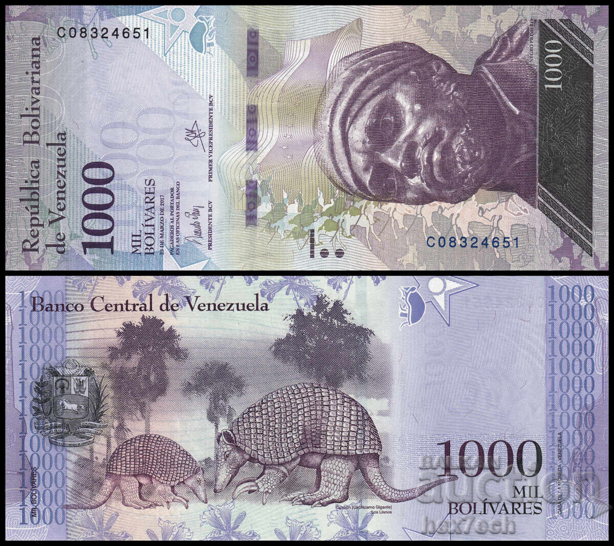 ❤️ ⭐ Βενεζουέλα 2017 1000 Μπολιβάρ UNC νέο ⭐ ❤️ ❤️ ⭐ Βενεζουέλα 2017 1000 Μπολιβάρ UNC νέο ⭐ ❤️