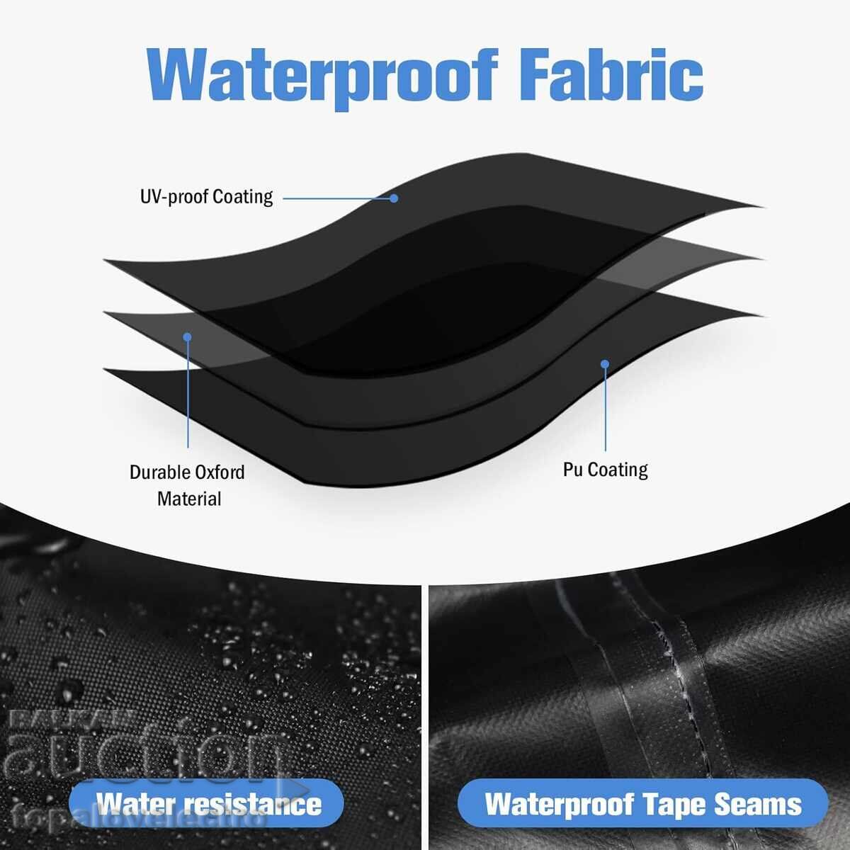 Husa de protecție rotundă pentru mobilier de grădină, impermeabilă, 128cm cu preț 19.00 BGN | € 9.71