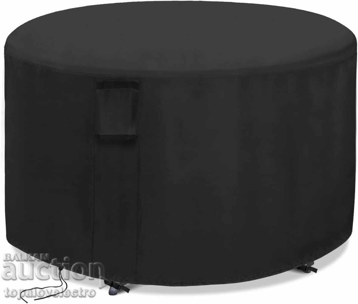 Husa de protecție rotundă pentru mobilier de grădină, impermeabilă, 128cm