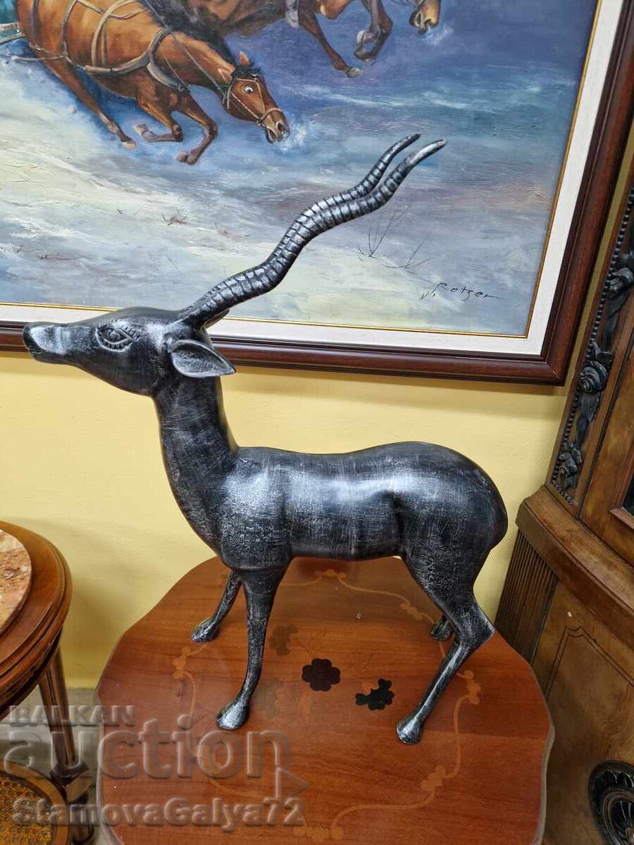 Auction  Beautiful, huge metal figure statuette