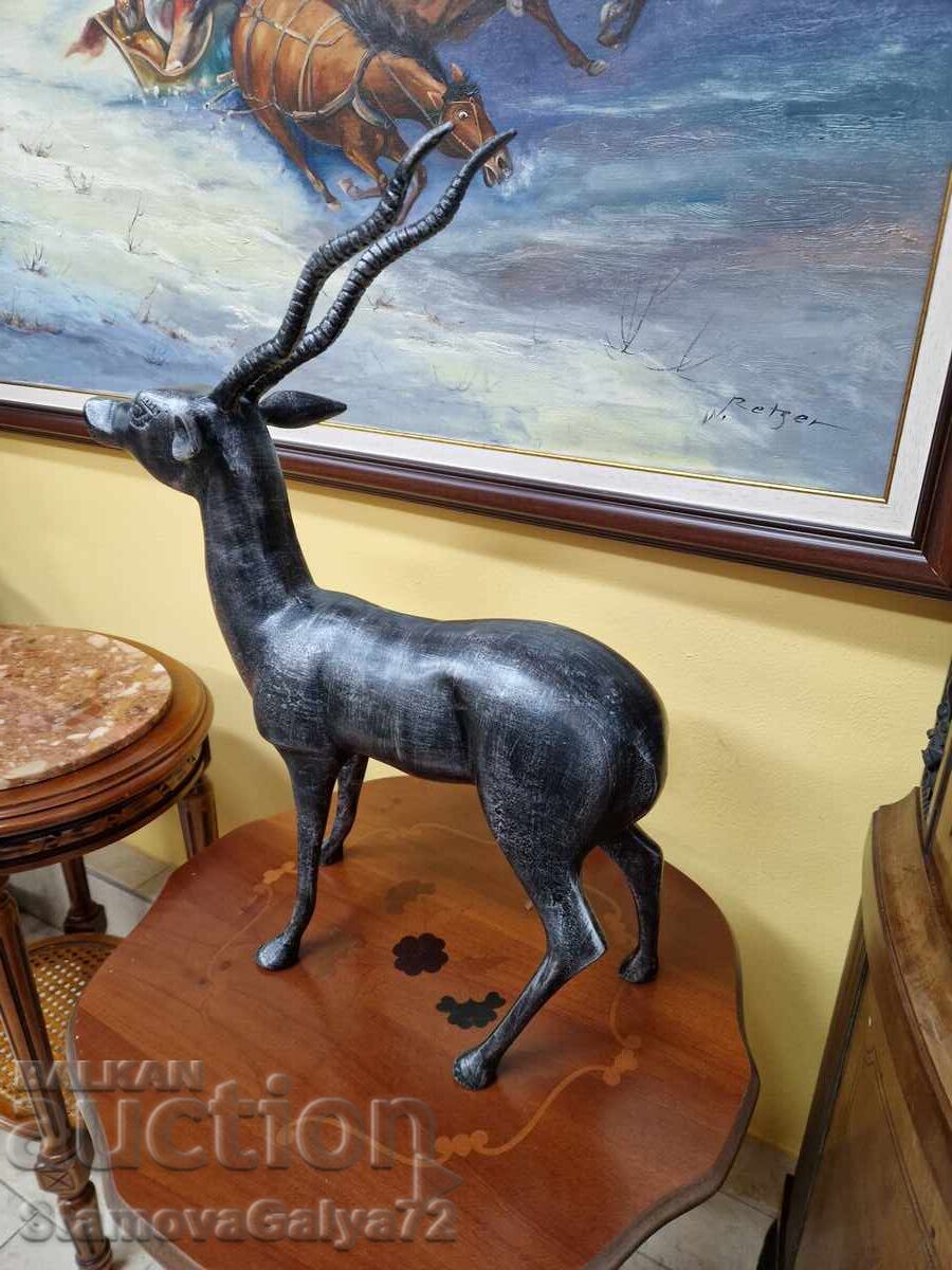 Beautiful, huge metal figure statuette - 5