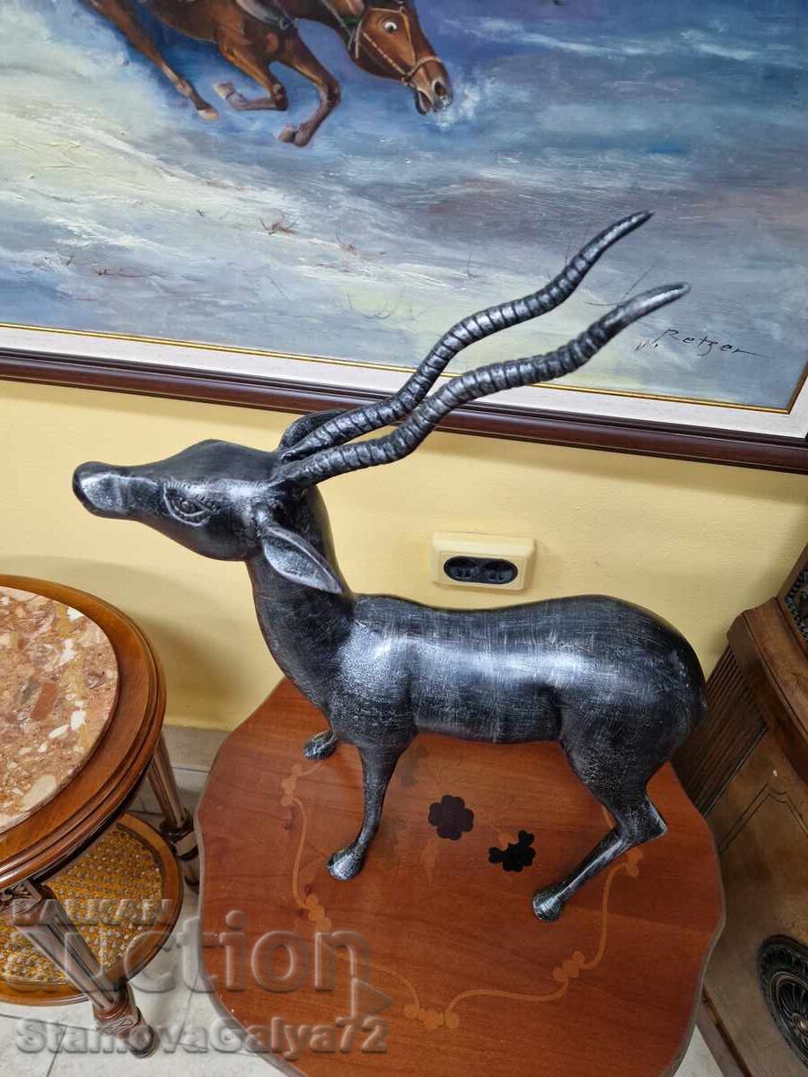 Beautiful, huge metal figure statuette - 6