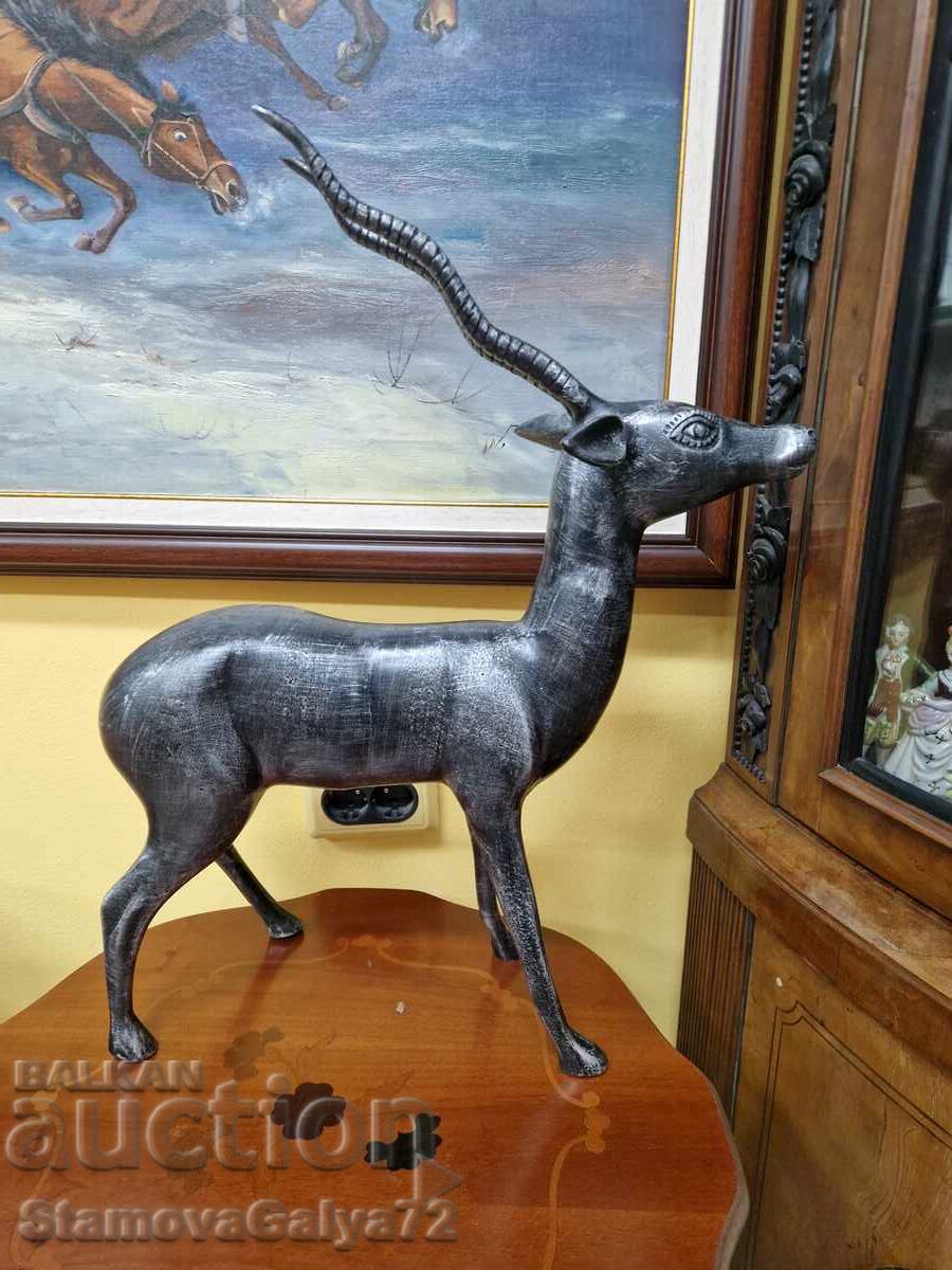 Beautiful, huge metal figure statuette - 7