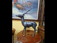 Beautiful, huge metal figure statuette