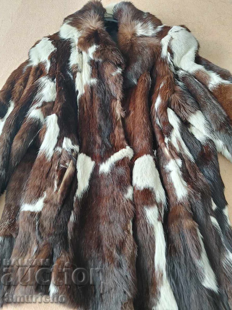 Palton de piele de iepure Palton de piele de iepure