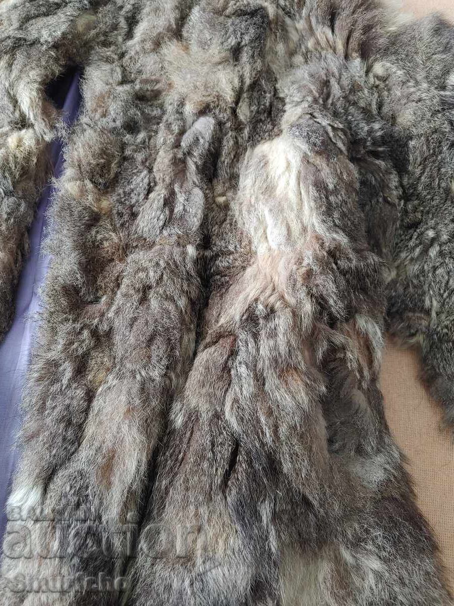 Rabbit Fur Leather Coat with price 79.00 BGN | € 40.39