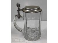 HALBĂ DE BERE NEMȚEASCĂ CU CAPAC, STARE EXCELENTĂ