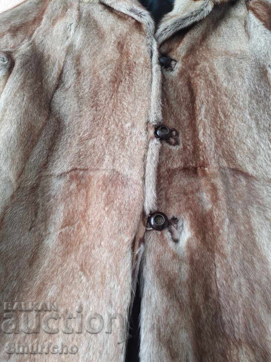 Genuine Mink Leather Coat