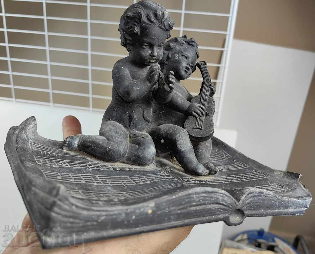 FIGURĂ METALICĂ COMPUNERE STATUETĂ NOTE MUZICALE CU NOTE - 6