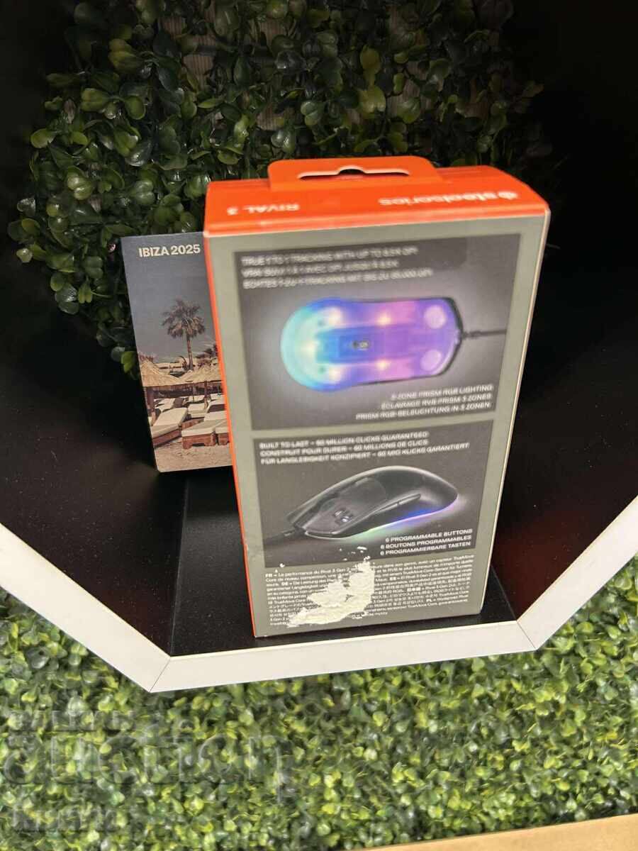 Гейминг мишка Steelseries Rival 3 - нова с цена 60.00 лв. | € 30.68