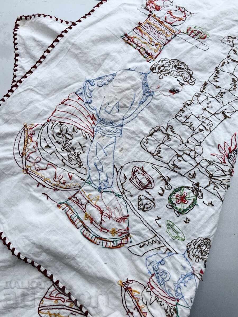 COVOR CHILIM BRODAT MANUAL PENTRU PERETE ȘEVIȚĂ FOLCLOR ETNO - 6