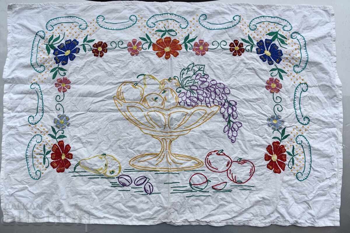 Hand-embroidered rug carpet for wall shevitza folklore ethno