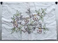 Hand-embroidered rug carpet for wall shevitza folklore ethno