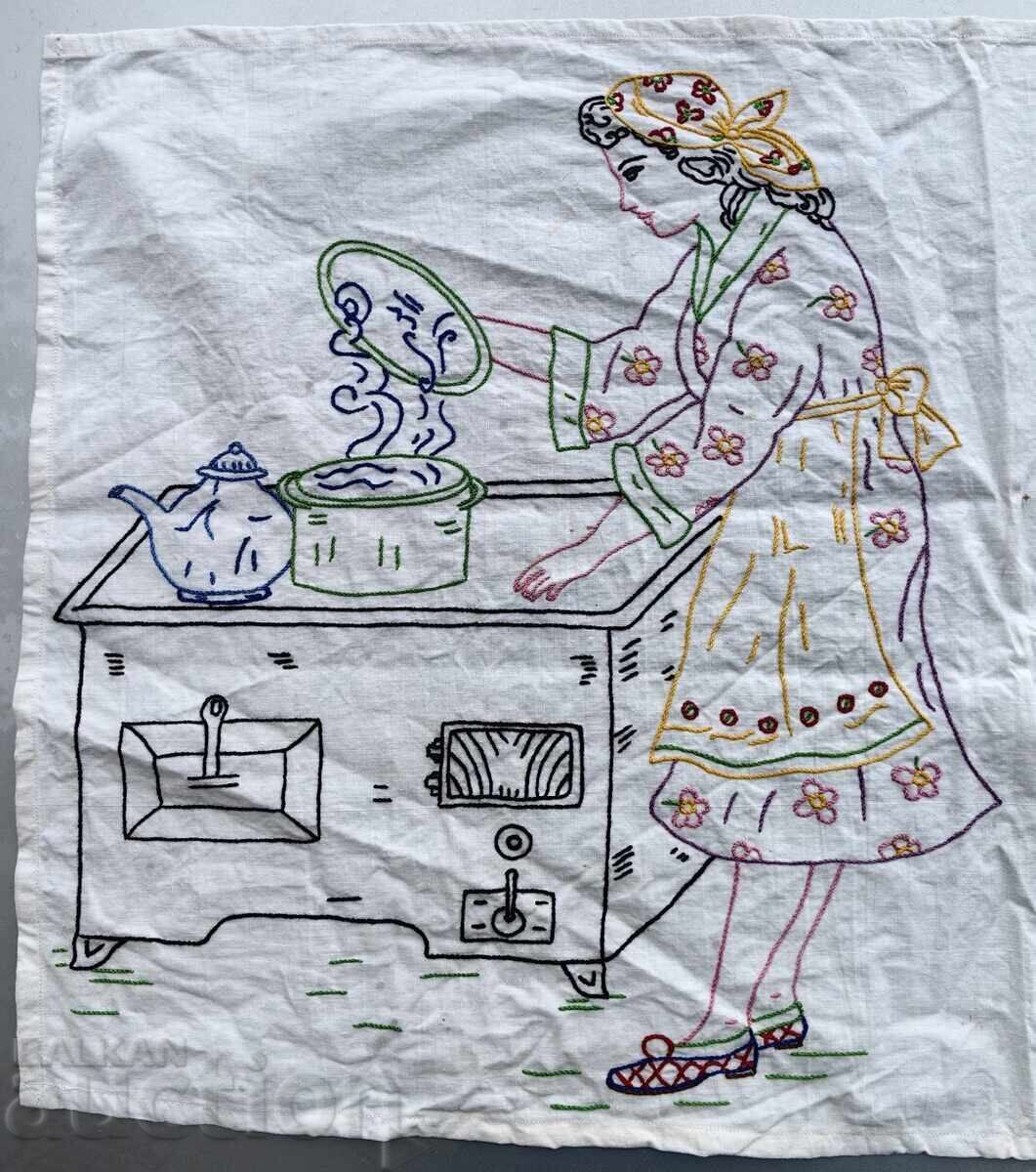 Hand-embroidered rug carpet for wall shevitza folklore ethno with price 80.00 BGN | € 40.90