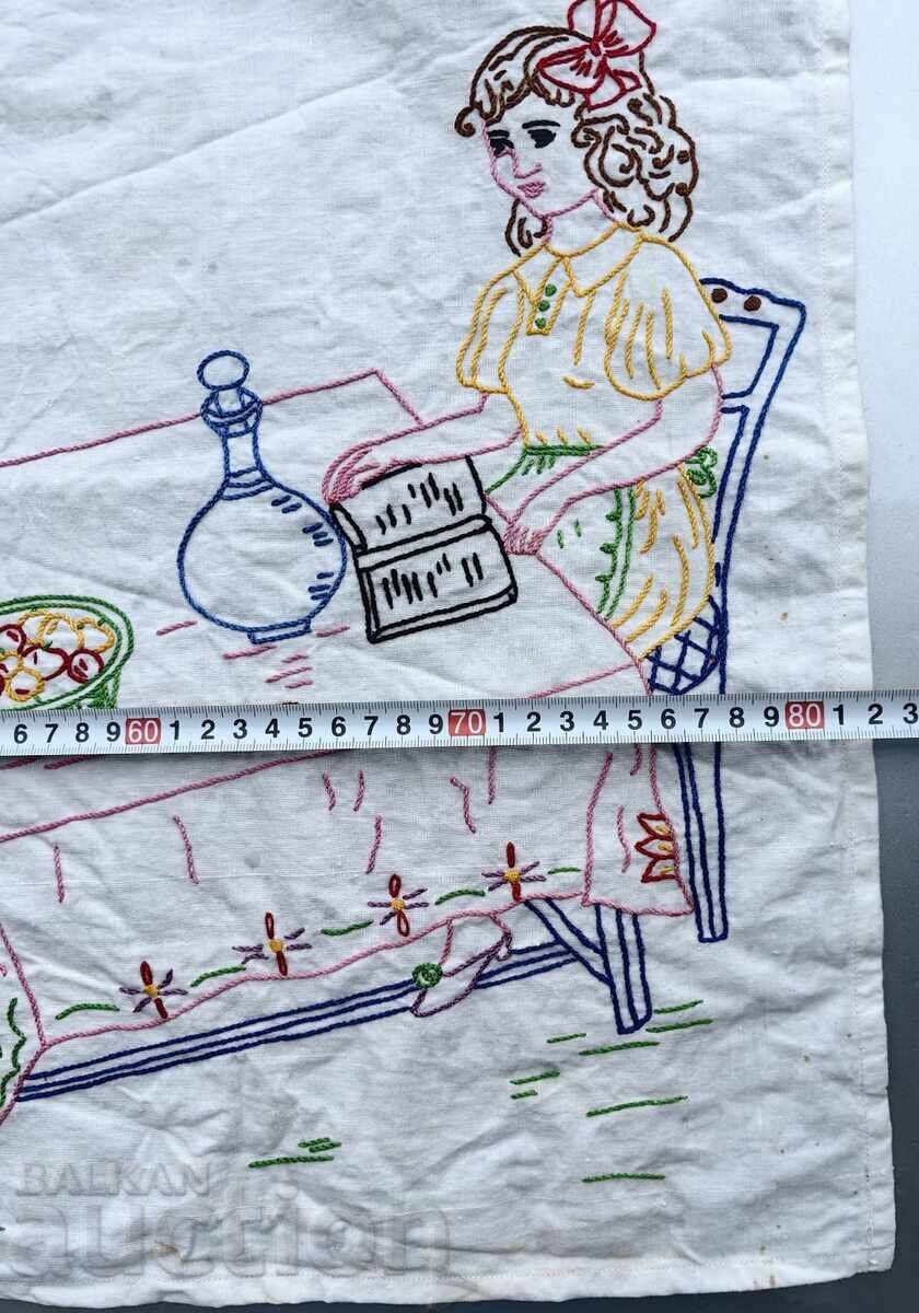 Hand-embroidered rug carpet for wall shevitza folklore ethno - 6