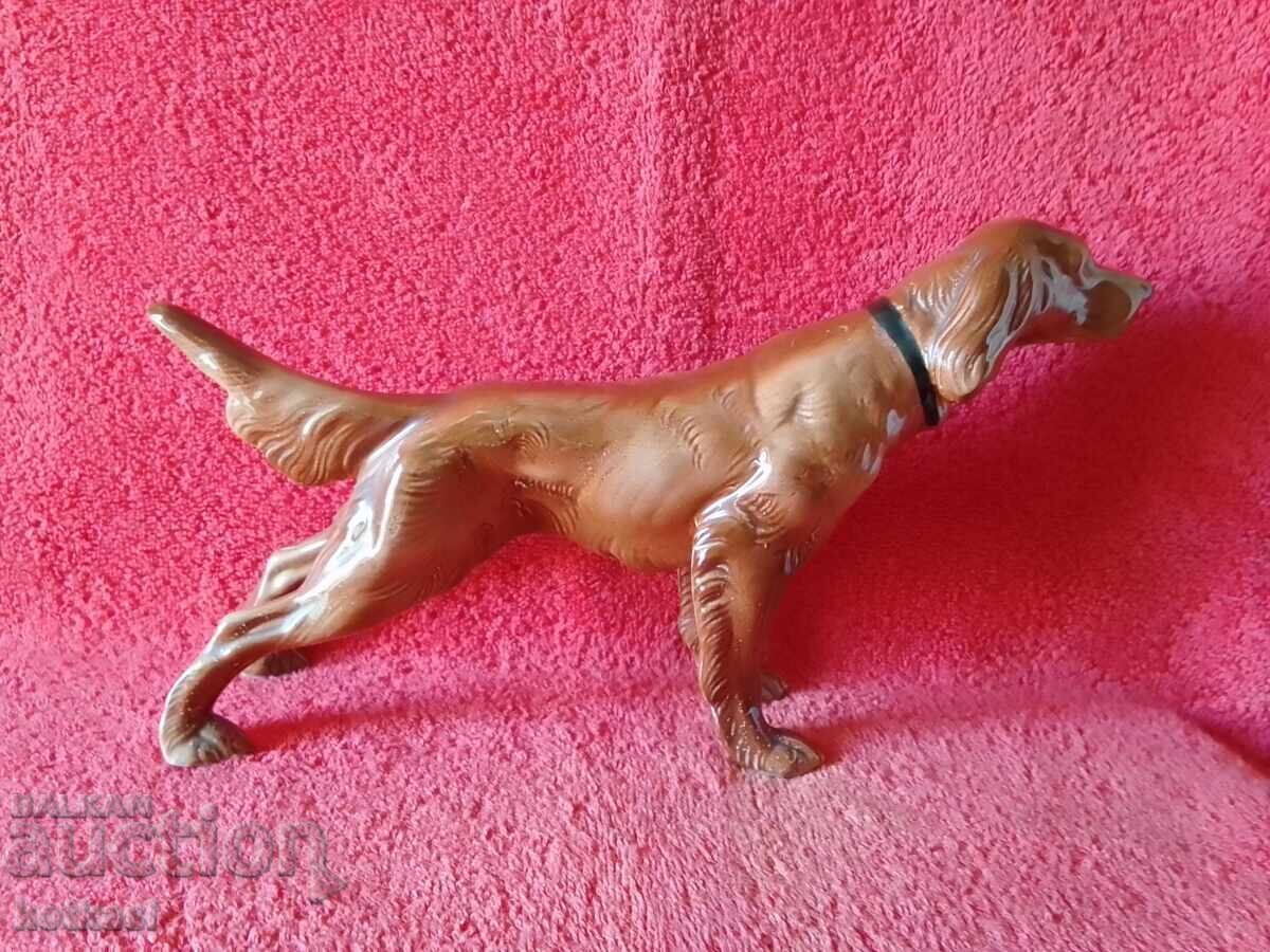 Auction Old porcelain figure Dog Germany GDR Irish Setter Auction Old porcelain figure Dog Germany GDR Irish Setter