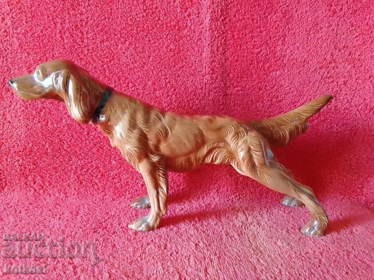 Old porcelain figure Dog Germany GDR Irish Setter Old porcelain figure Dog Germany GDR Irish Setter