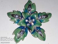 BROȘĂ - PENDANTIV. METAL, EMAIL