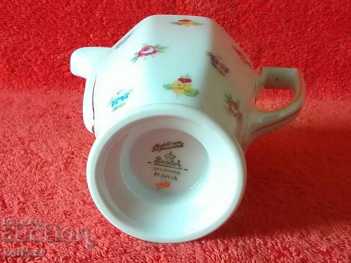 Cană de porțelan Rosenthal MARIA flori aurire reliefată - 6