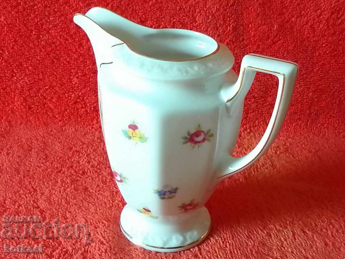 Cană de porțelan Rosenthal MARIA flori aurire reliefată - 7