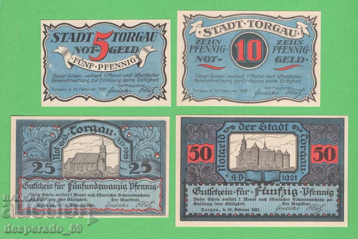 (¯`'•.¸NOTGELD (town of Torgau) 1921 UNC -4 pcs. banknotes¸.•'´¯) with price 10.00 BGN | € 5.11 (¯`'•.¸NOTGELD (town of Torgau) 1921 UNC -4 pcs. banknotes¸.•'´¯) with price 10.00 BGN | € 5.11