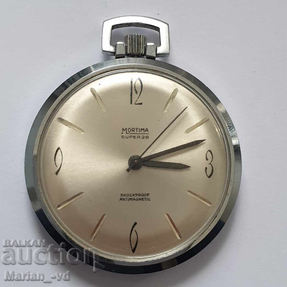 Mortima Super 28 Pocket Watch with price 100.00 BGN | € 51.13