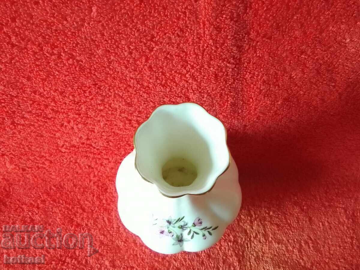 Bulgarian Old Porcelain Vase Vidin Bononia - 5
