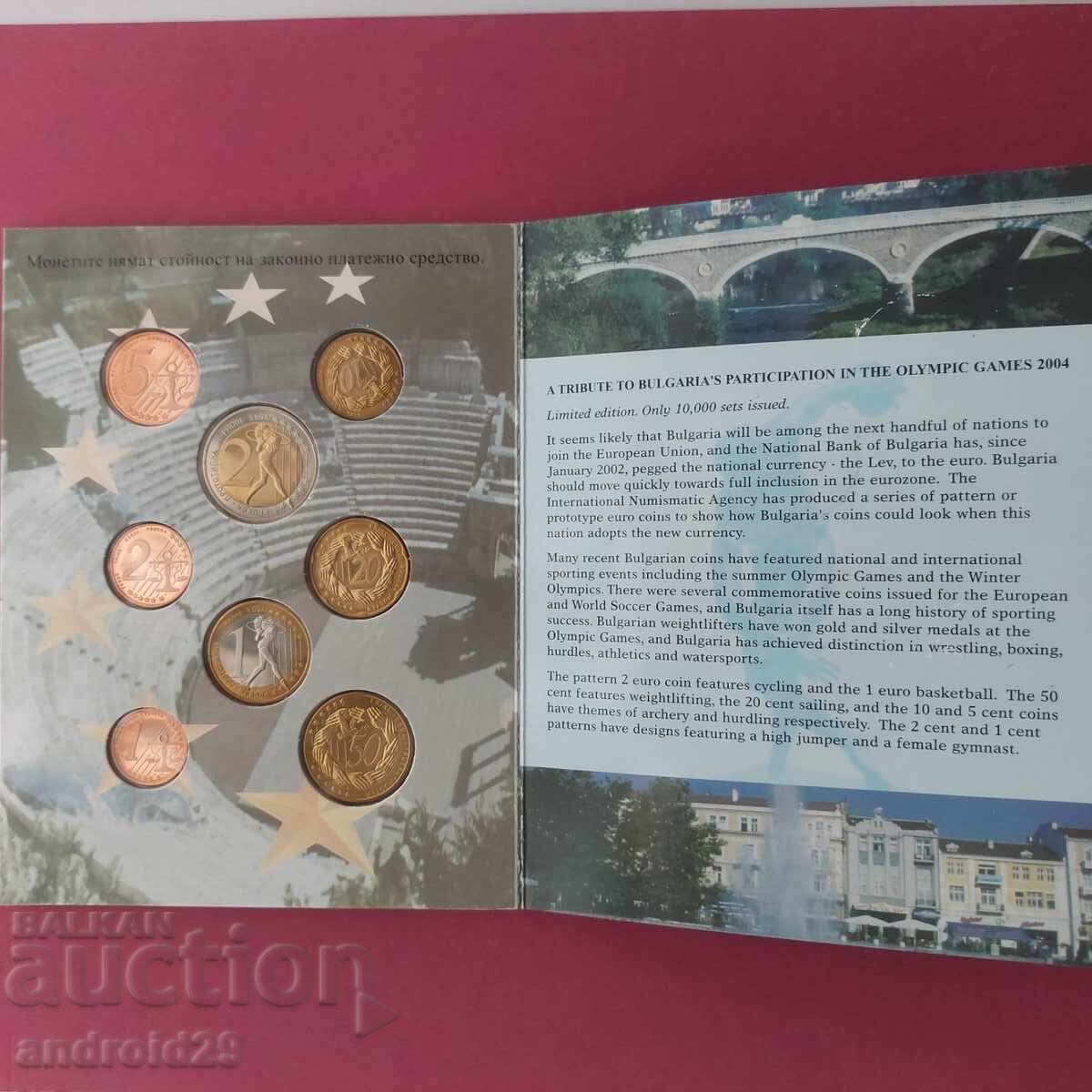 Δοκιμαστικό σετ ευρώ Βουλγαρία 2004/ Κέρμα/ UNC/ BZC - 5 Δοκιμαστικό σετ ευρώ Βουλγαρία 2004/ Κέρμα/ UNC/ BZC - 5