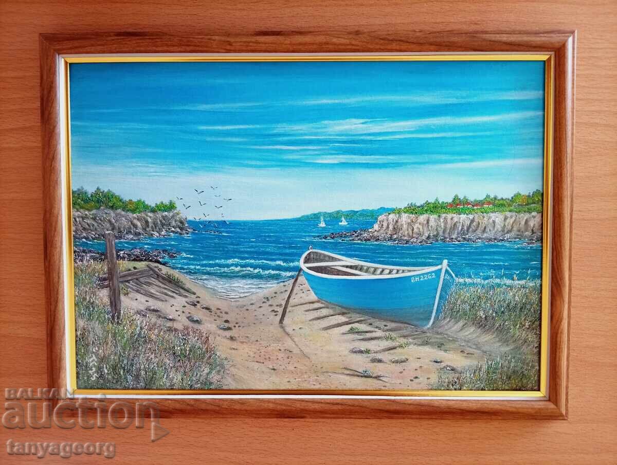 Delivery of Seascape with a boat Delivery of Seascape with a boat