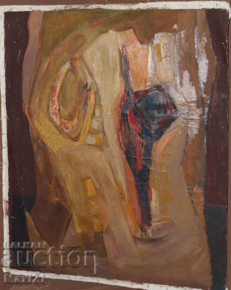 Abstract composition, oil painting with price 250.00 BGN | € 127.82