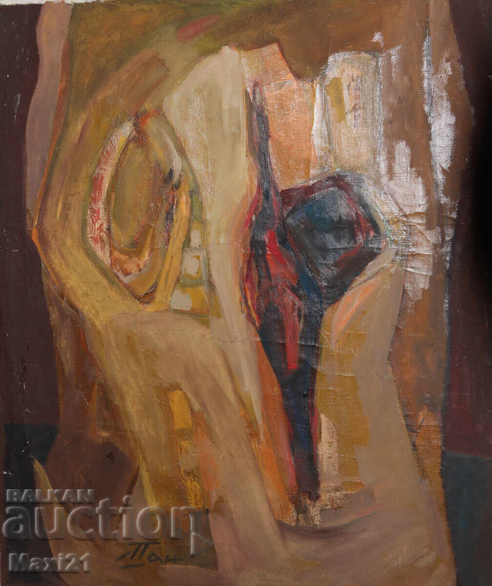 Auction  Abstract composition, oil painting