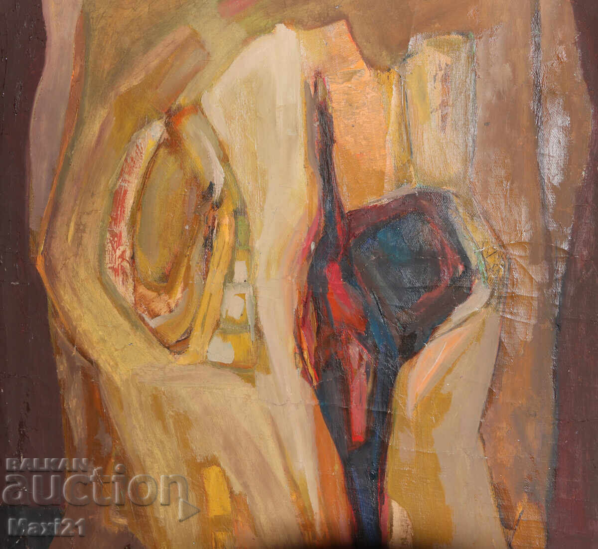Abstract composition, oil painting - 5