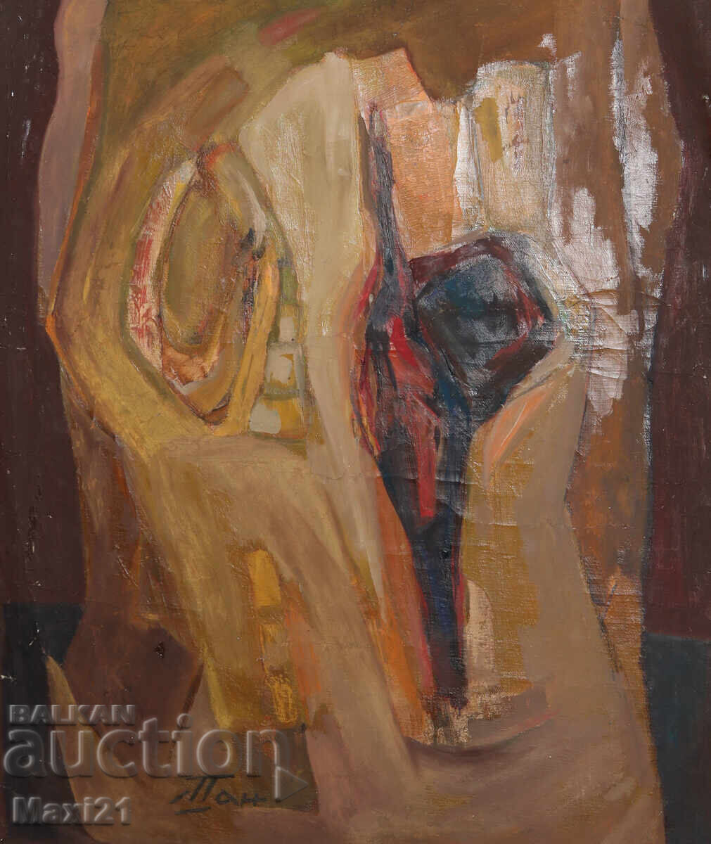 Abstract composition, oil painting