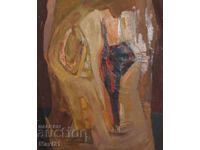 Абстрактна композиция, картина маслени бои