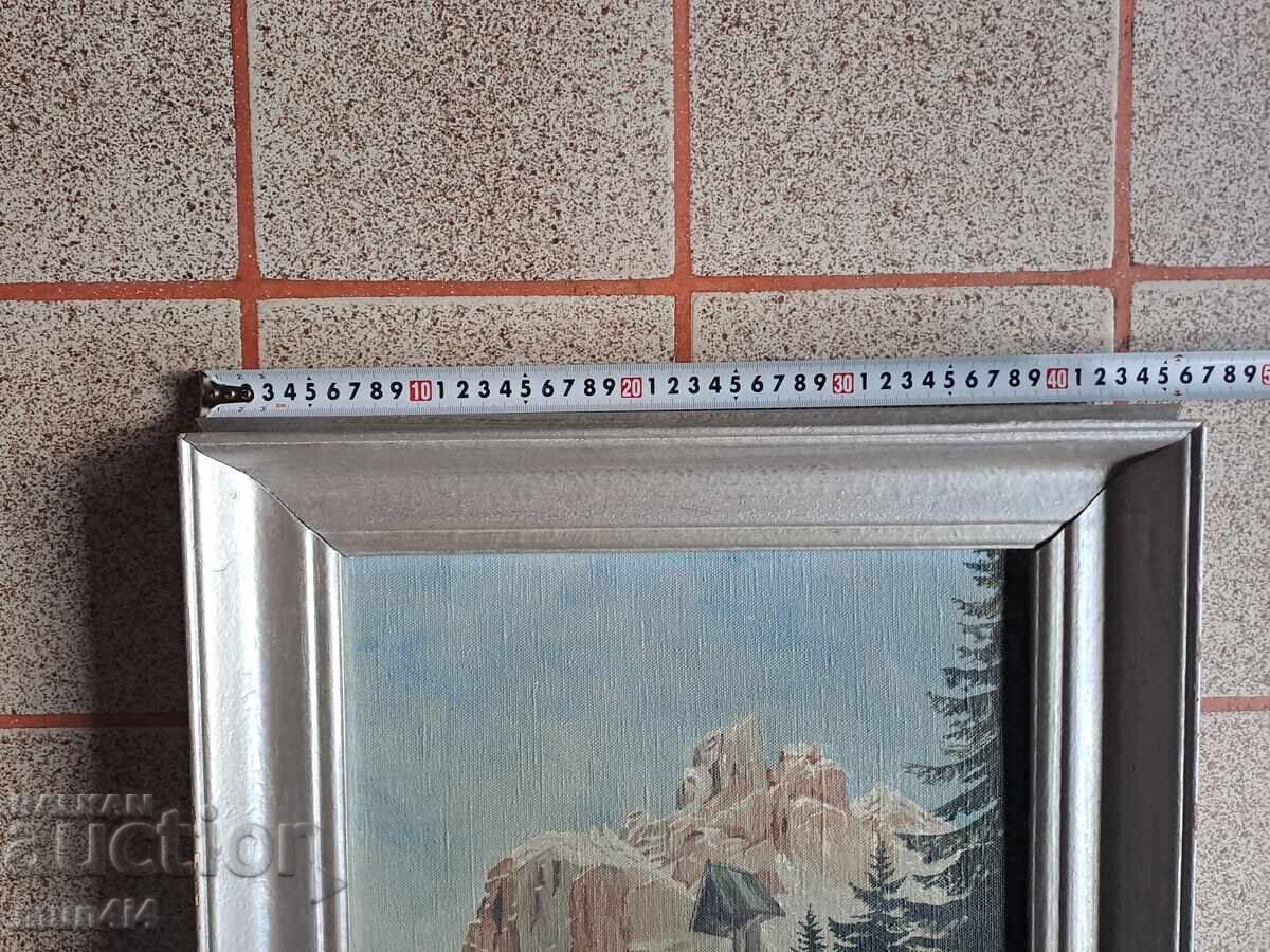 Υπογεγραμμένος πίνακας ζωγραφικής, χρονολογημένος, λάδι σε καμβά, με πλαίσιο - 5