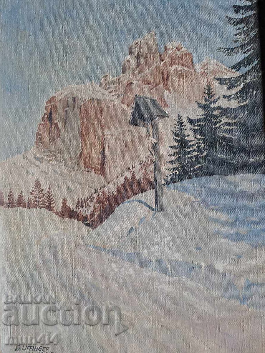 Υπογεγραμμένος πίνακας ζωγραφικής, χρονολογημένος, λάδι σε καμβά, με πλαίσιο - 6